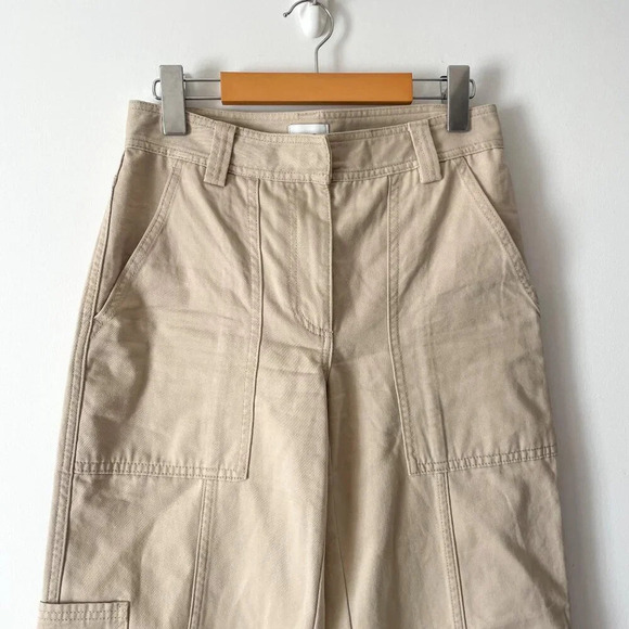 Aritzia Sunday Best New Oscar Cargo Carpenter Pants Hummus Beige Size 4 - Picture 5 of 8